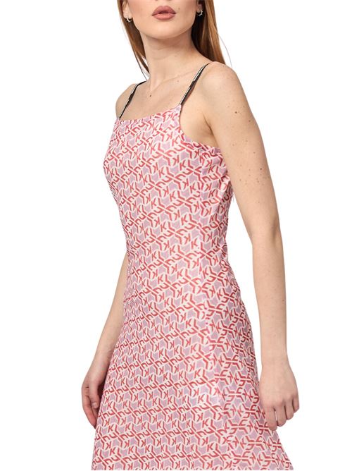 Abito donna rosa in poliestere Karl Lagerfeld jeans | A2W130291OX